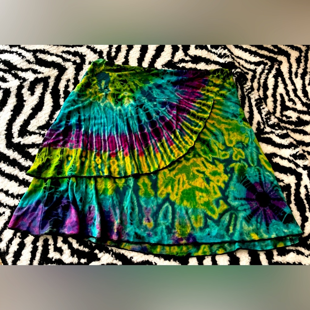 Kathmandu Imports Tie Dyed Skirt. Size Small/Medium. Boho Y2K